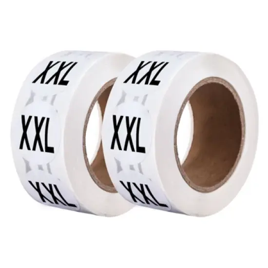 Unique Bargains Self-Adhesive Kids Clothing Size Sticker Labels 2 Rolls 1000 Pcs image {7}