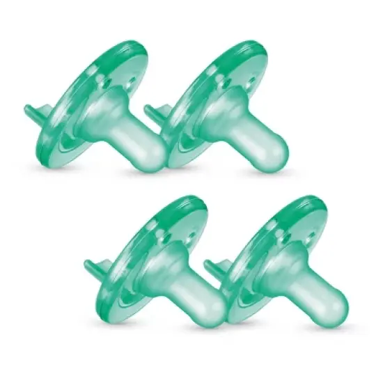 Philips Avent Soothie 0-3m - Green - 4pk image {5}