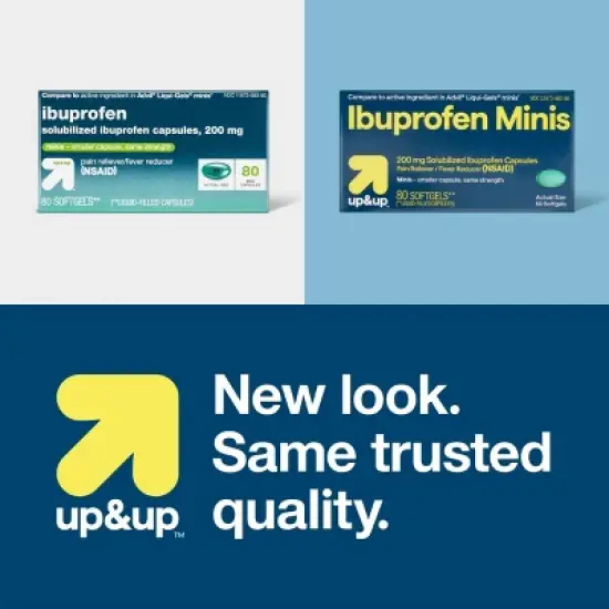Ibuprofen Mini Gelcaps (NSAID) - 80ct - up&up&trade; image {5}