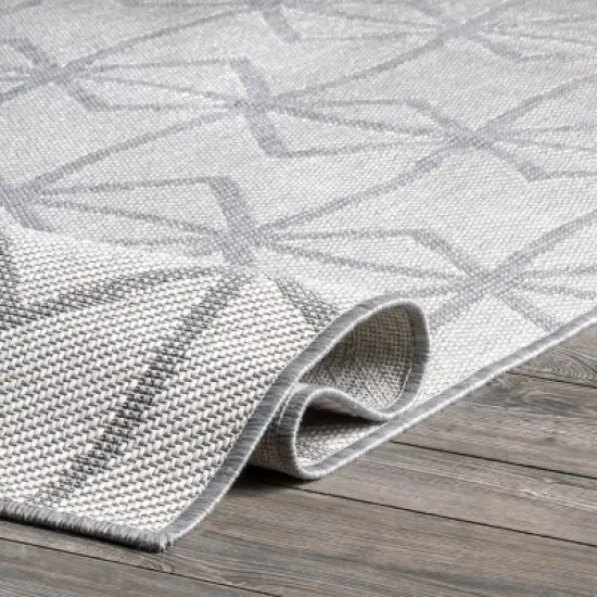 nuLOOM Saunders Geometric Indoor/Outdoor Area Rug image {3}