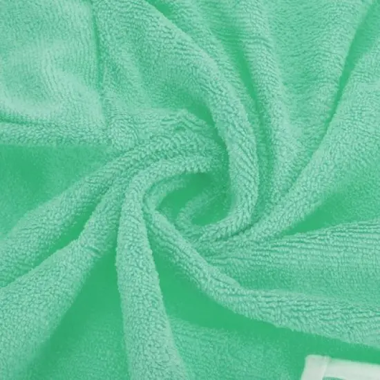 Unique Bargains Hooded Dog Bathrobe Large Green image {2}