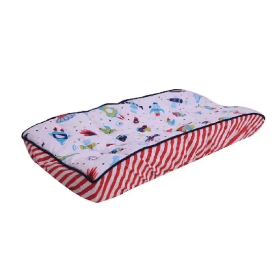 Bacati - Space Multicolor Boys Cotton Changing Pad Cover image {7}