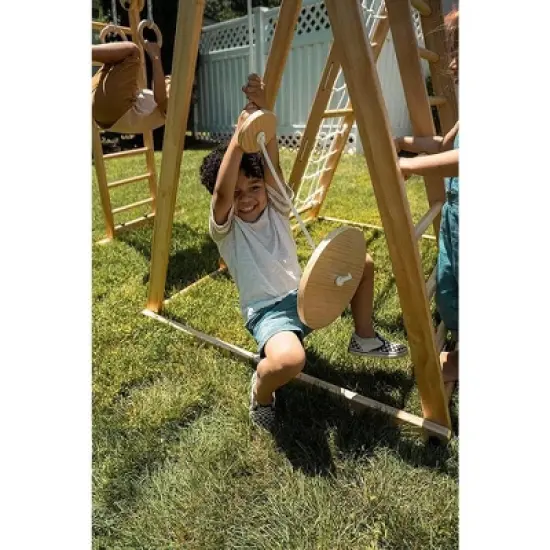 Avenlur Chestnut Foldable Indoor Playground Jungle Gym 7-in-1 Playset image {6}