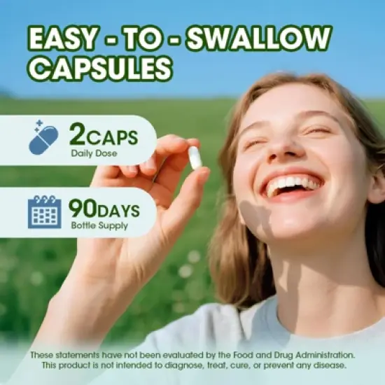 Mulittea Moringa Oleifera 1500 mg | 180 Powder Capsules for Men and Women | 90 Servings image {3}