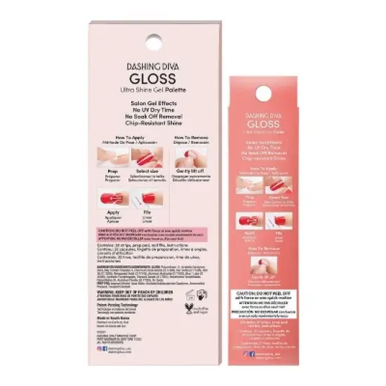 Dashing Diva Gloss More Manis Bundle- Rose Sparkle & Rose Quartz - 59ct image {1}