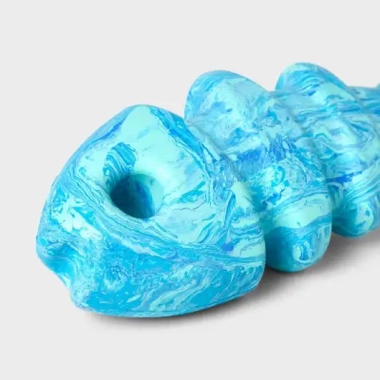 Fishbone Rubber Chew Dog Toy - Blue - Boots & Barkley&trade; image {2}