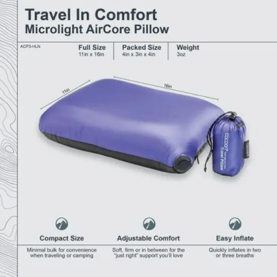 COCOON - Premium - Hyperlight AirCore Pillow image {3}