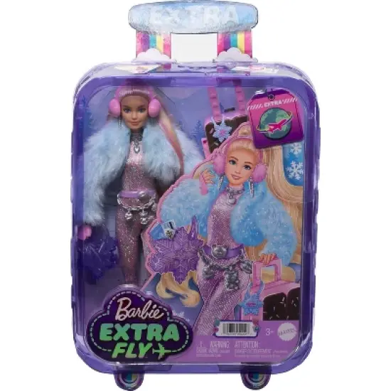 Travel Barbie Doll with Snow Fashion, Barbie Extra Fly image {5}