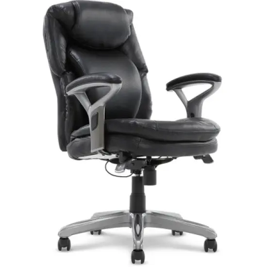 AIR Health & Wellness Managers Chair Black Leather - Serta image {2}