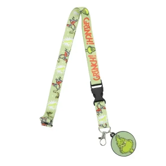 Grinch Lanyard With Rubber Character Charm image {3}
