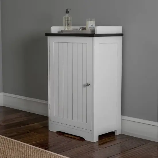 Bathroom Storage Cabinet with Adjustable Shelf White - Hastings Home image {2}