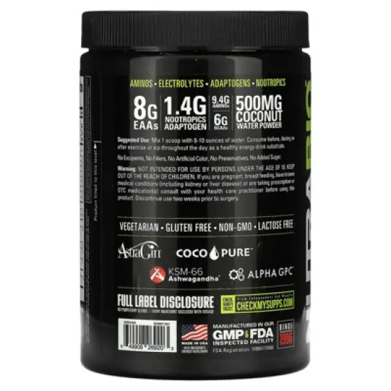 NutraBio Alpha EAA, Grape Berry Crush, 0.98 lb (444 g) image {2}