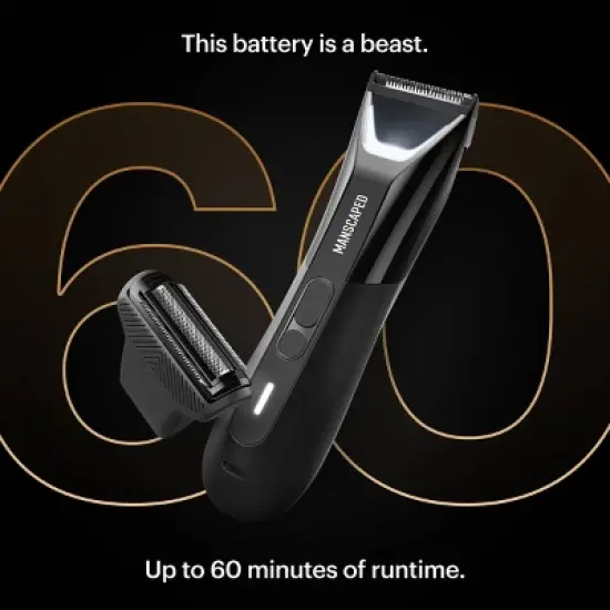 MANSCAPED The Lawn Mower 5.0 Ultra Essentials Kit, SkinSafe Electric Groin and Body Hair Trimmer, Men's Grooming Gift Set image {8}