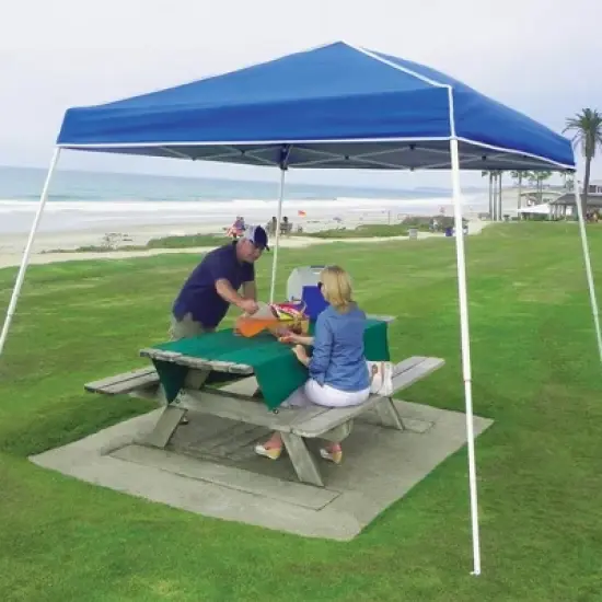 Z-Shade ZSBP12HRZBL 12 by 12 Foot Horizon Instant Blue Pop Up Shade Canopy Tent Emergency Shelter for Outdoor and Indoor Use, 100 Square Foot Coverage image {4}