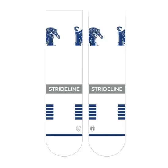 NCAA Memphis Tigers Premium Knit Crew Socks - White image {1}