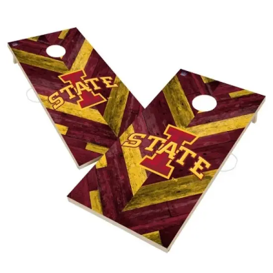 NCAA Iowa State Cyclones 2'x4' Solid Wood Cornhole Board image {1}