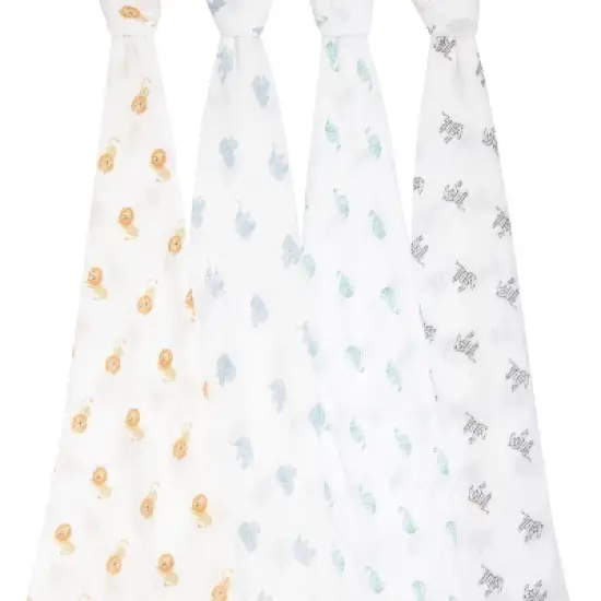 aden + anais muslin swaddle blankets - 4pk image {6}