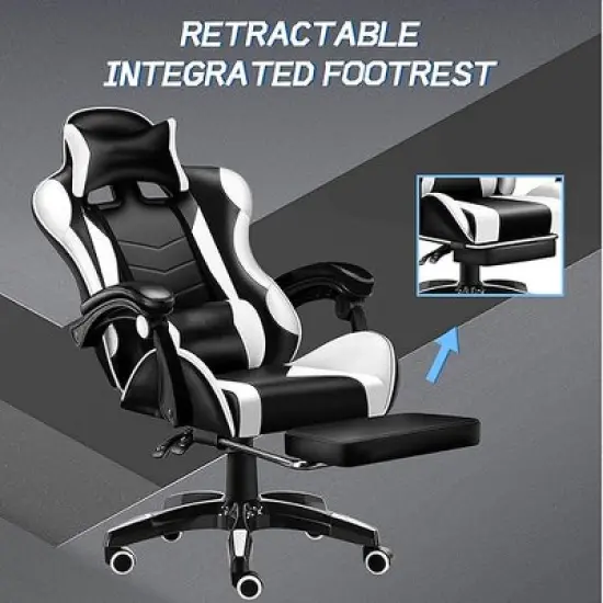 Ergonomic Gaming Chair with Lumbar Support &ndash; Sleek Racing Design image {3}