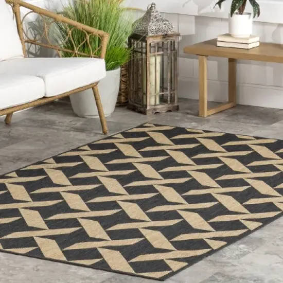 nuLOOM Geometric Trellis Indoor/Outdoor Area Rug image {8}