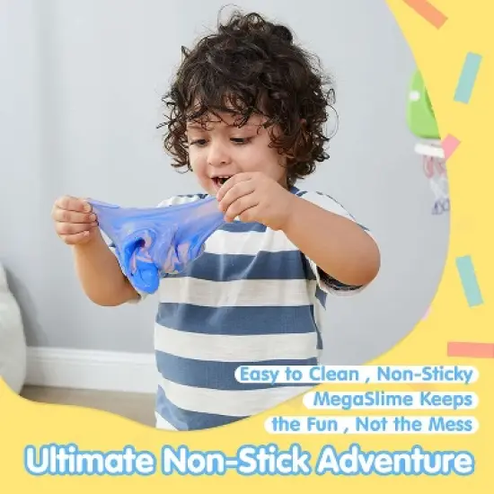 Joyfy Slime 3 Pack Butter Party Favors  Non-Sticky Pre-Made Slime For Kids DIY Stress Relief Sludge Fidget Toy Birthday Gift Educational Putty Toys image {3}