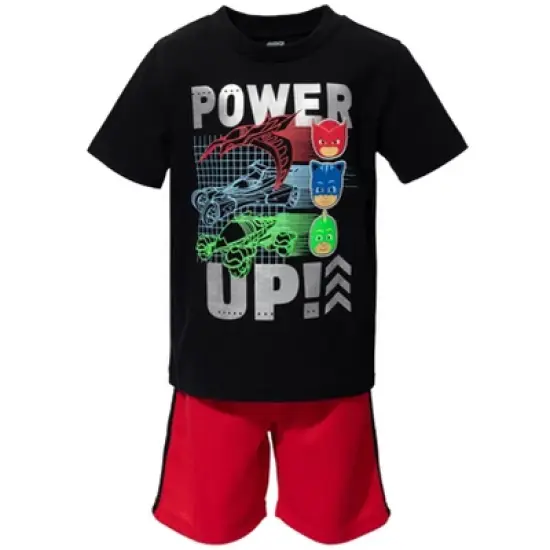 PJ Masks Owlette Gekko Catboy  Graphic T-Shirt Mesh Shorts Set  Little Kid to Big Kid image {3}