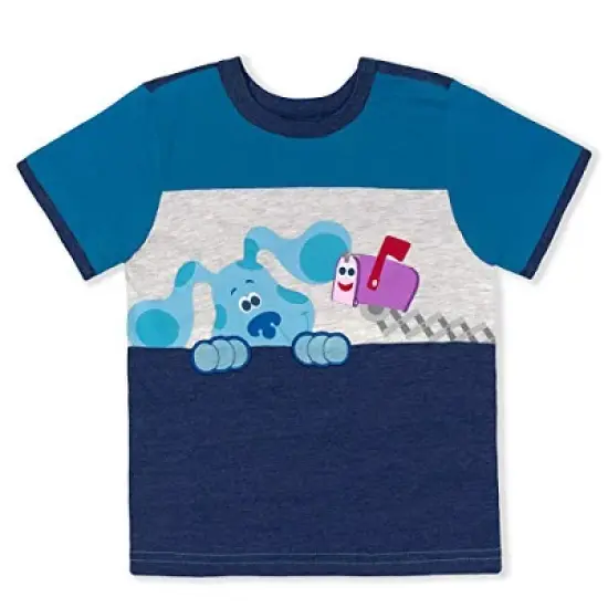 Nickelodeon Boy's 3-Pack Blue's Clues & You Long and Short Sleeve Graphic Tees and Jogger Pant Set for Toddlers image {3}
