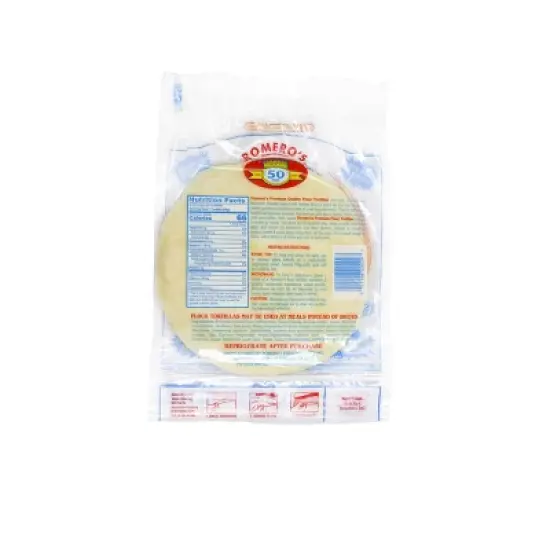 Romero's Casera Style Flour Tortillas - 8ct / 7oz image {1}