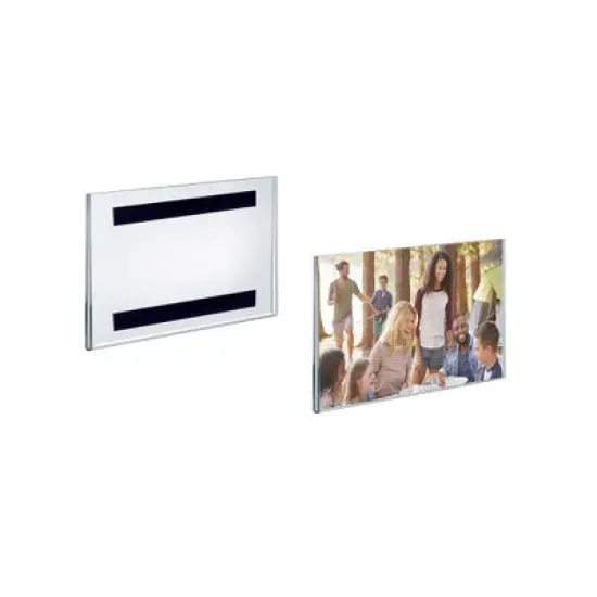 Azar Displays Clear Acrylic Magnet Back Sign Holder Frames, 2-Pack image {12}
