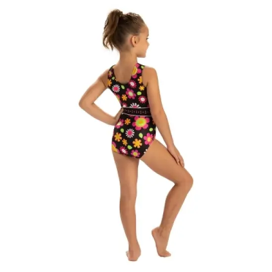 GK Elite Girls' Simone Biles Flower Power Leotard image {4}