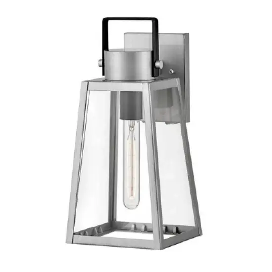 Lark Hugh 1 - Light Lantern in  Antique Brushed Aluminum/Black image {5}