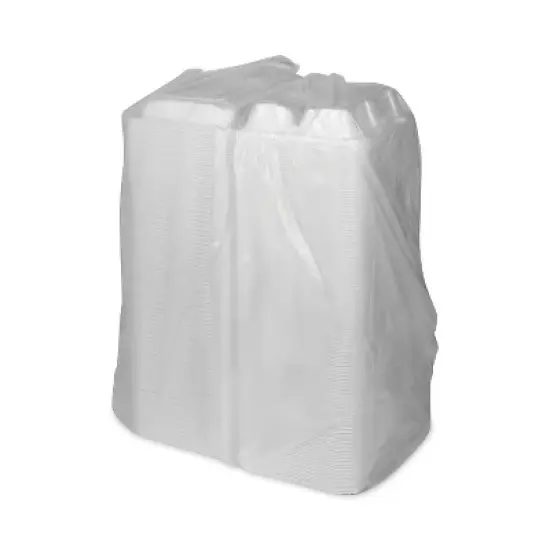 Pactiv Foam Lid Containers 8.42x8.15x3 3-Compartment YTD18803ECON image {2}