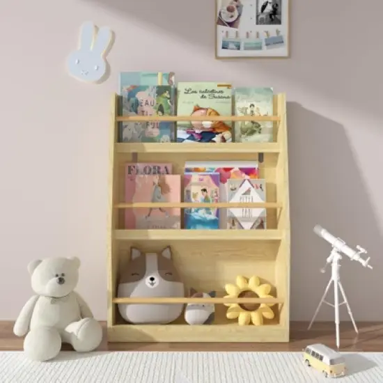 RISOKEYS 3 Tier Kids Book Shelf - Toy Organizer Ideal for Bedrooms, Playrooms, Classrooms &ndash; Durable Nursery Storage for Toddlers & Parents image {5}