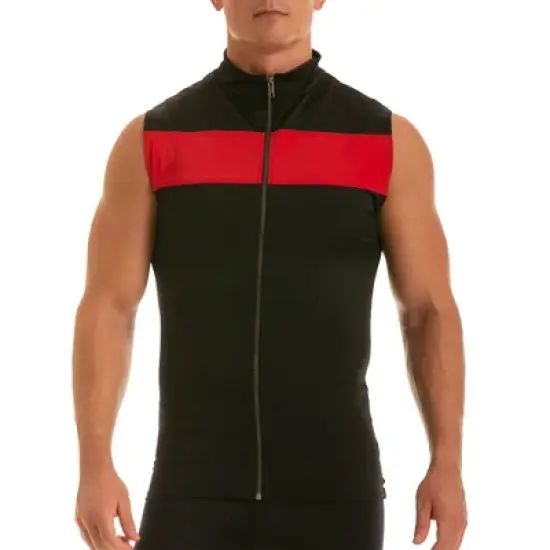 Insta Slim Compression Activewear Color Block Zip Up Vest MA0012 image {4}