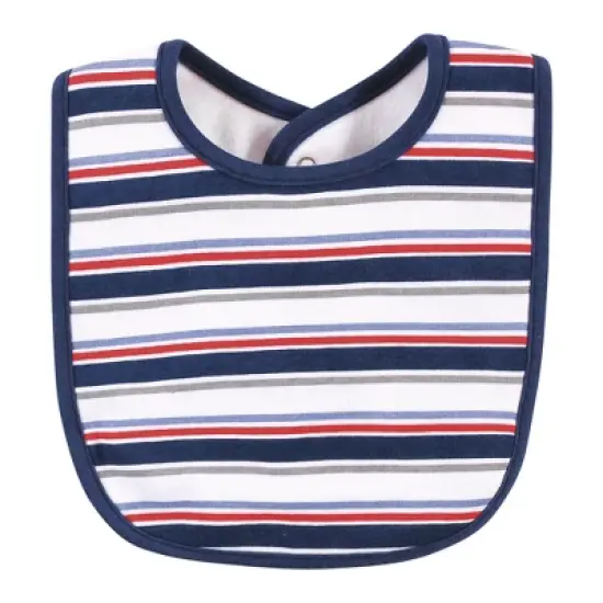 Hudson Baby Infant Boy Cotton Bib and Sock Set, Handsome Shark, One Size image {4}