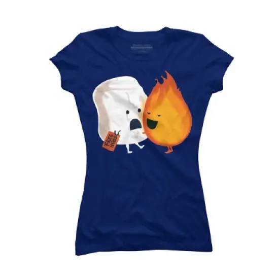 Junior's Design By Humans Fire Hug By radiomode T-Shirt image {4}