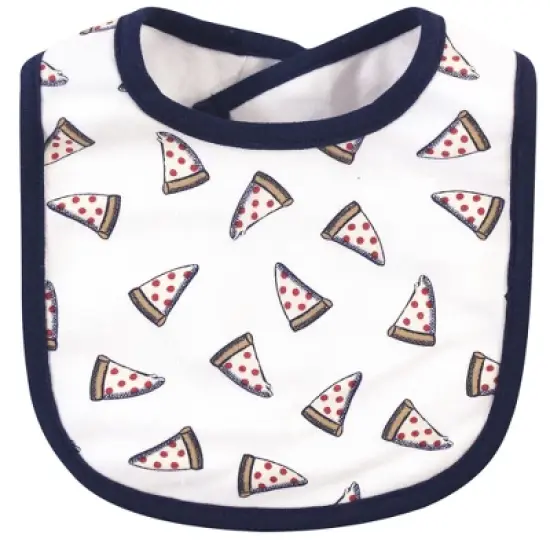 Hudson Baby Infant Boy Cotton Bib and Sock Set 5pk, Homeslice, One Size image {2}