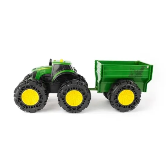 John Deere Monster Treads Tractor with Wagon image {1}