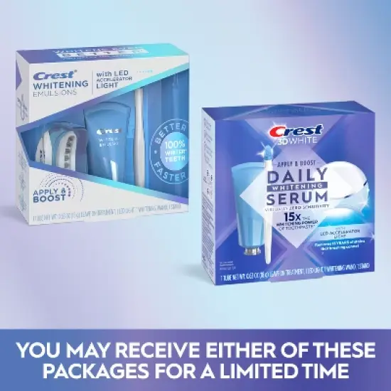 Crest Whitening Emulsions Leave-on Teeth Whitening Treatment with Hydrogen Peroxide & LED Accelerator Light - 0.63oz image {8}