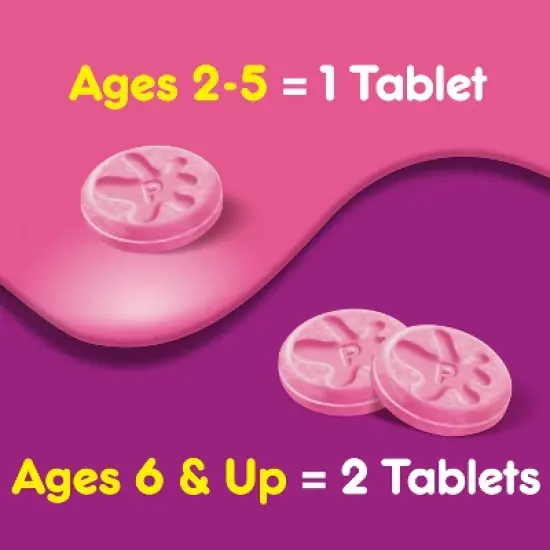 Pepto-Bismol Children's Antacid Chewable Tablets - Bubble Gum - 24ct image {5}