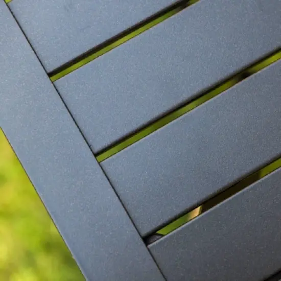 5pc Patio Dining Set with Steel Table with 1.57" Umbrella Hole & Padded Arm Chairs - Captiva Designs image {7}