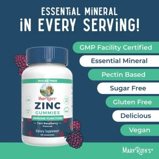 MaryRuth's Zinc Gummies, 60 ct image {6}