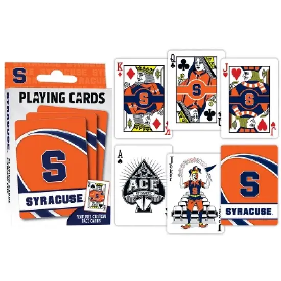 MasterPieces Officially Licensed NCAA Syracuse Orange Playing Cards - 54 Card Deck for Adults image {3}