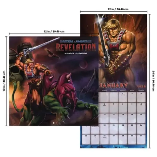 Trends International 2026 Masters of the Universe 12"x12" Wall Calendar image {6}
