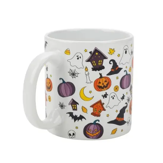 Halloween Ghosts & Scary Icons 2-Pack 16 Oz Ceramic Mugs image {2}