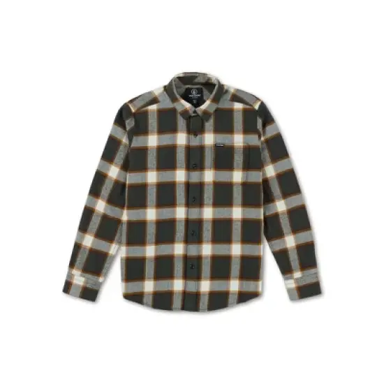 Volcom Boys Caden Plaid Long Sleeve Shirt image {4}