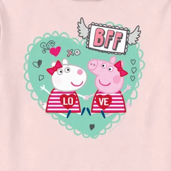 Toddler's Peppa Pig BFF Love Heart T-Shirt image {1}