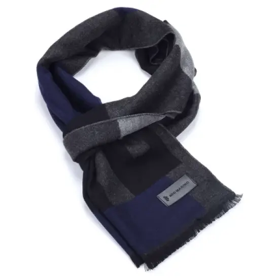 Mio Marino | Men's Cashmere Feel, 100% Cotton Fashion Winter Scarf image {2}