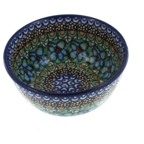 Blue Rose Polish Pottery 17 Ceramika Dessert Bowl image {9}