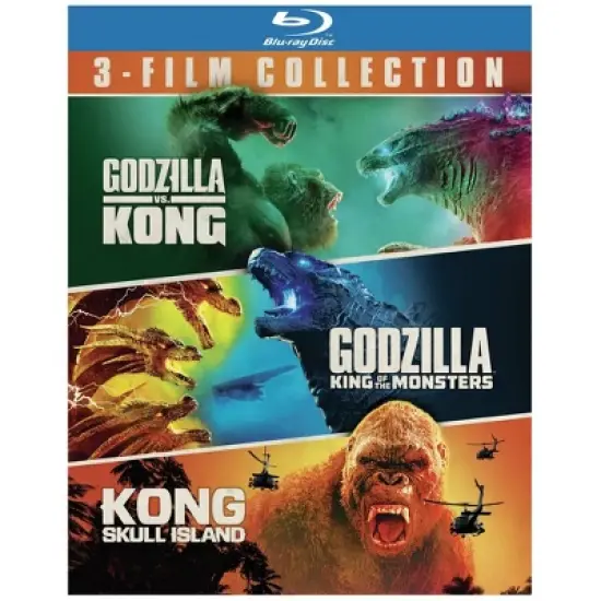 Godzilla vs. Kong/Godzilla: King of the Monsters/Kong: Skull Island: 3 Film Bundle (Blu-ray) image {1}