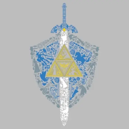 Men's Nintendo Legend of Zelda Hidden Pattern T-Shirt image {1}